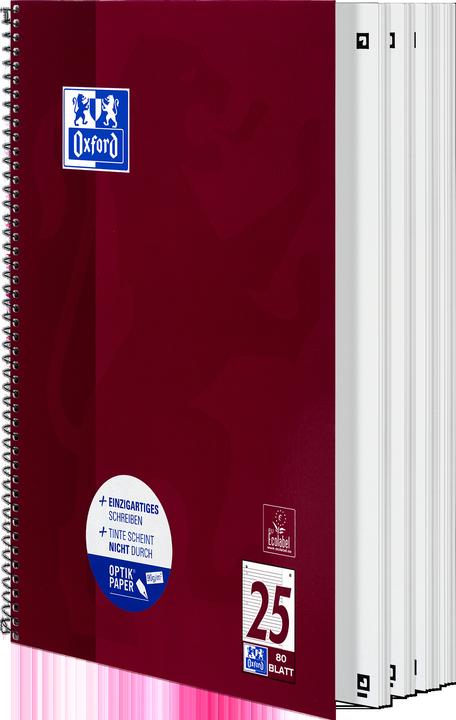 Actual product image Oxford College notebook (A4+, Lined, Hardcover)