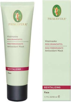 Immagine prodotto Primavera Rivitalizzante: Maschera biologica antiossidante - Rosa e melograno - Per pelli mature (50 ml)