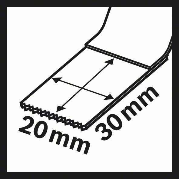 Immagine prodotto Bosch Professional Zubehör Lama per sega ad immersione bimetallica 20 mm