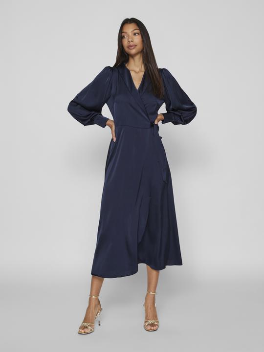 Actual product image Vila Long-sleeved midi wrap dress (38)