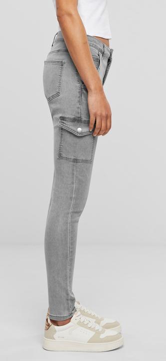 Produktbild Cloud 5ive Cloud5ive Damen High Waist Cargo Jeans Hose mit washed look (L)