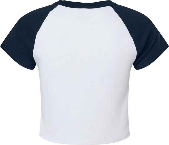 Actual product image Bella Canvas Womens/Ladies Raglan Crop T-Shirt (XXL)