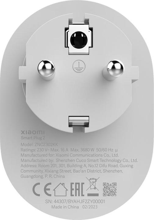 Image du produit Xiaomi Smart Plug 2 Wi-Fi UE