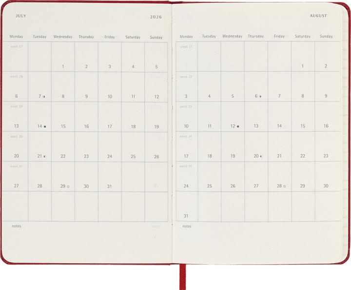 Produktbild Moleskine Taschenagenda Daily (9 x 14 cm, Englisch)