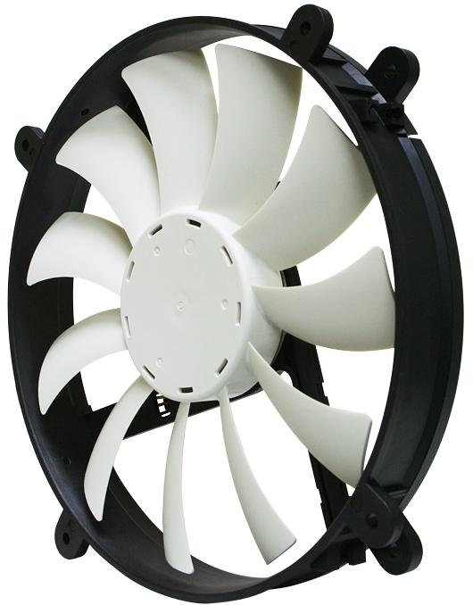 Actual product image NZXT FS-200 Enthusiast Silent Case Fan, blue LED - 200mm (200 mm)