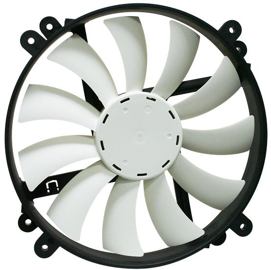 Actual product image NZXT FS-200 Enthusiast Silent Case Fan, blue LED - 200mm (200 mm)