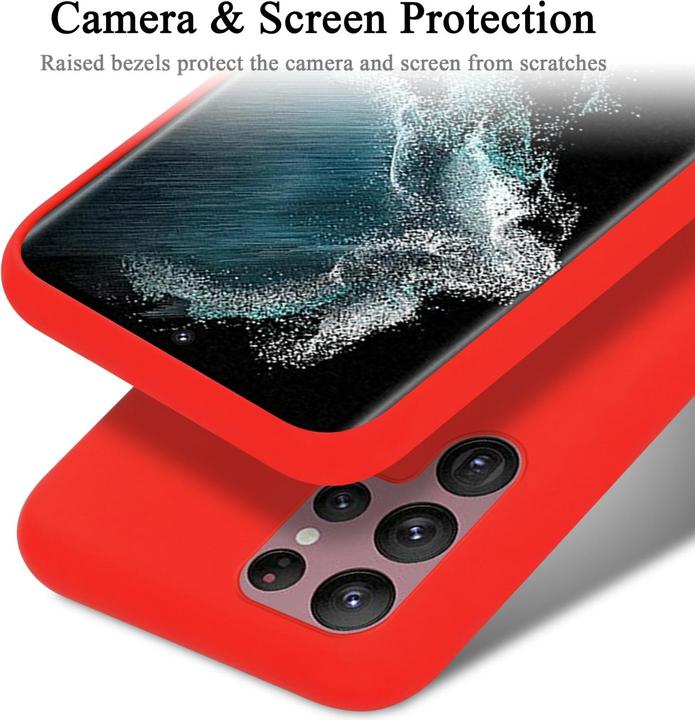 Actual product image Cadorabo TPU Liquid Silicone Case Cover (Samsung Galaxy S22 Ultra)