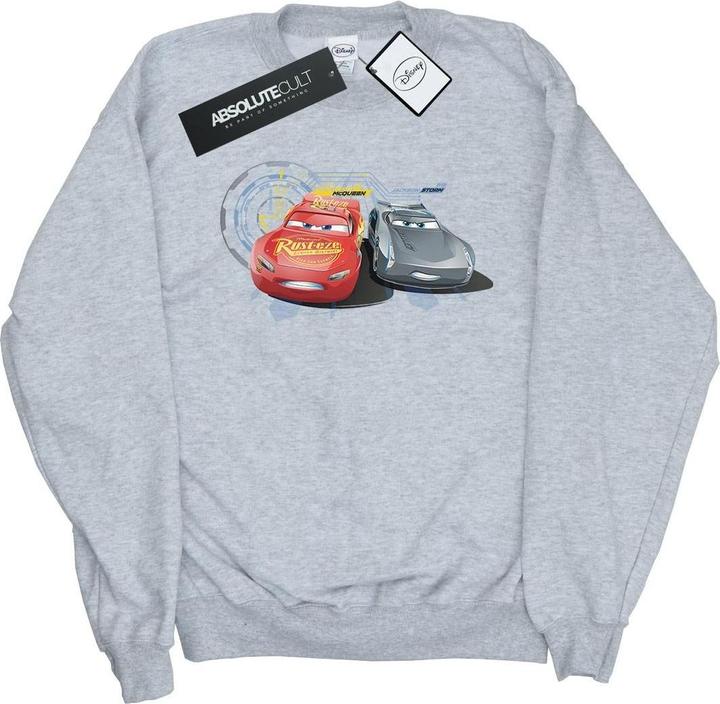 Actual product image Disney Girls Cars Lightning Vs Storm Sweatshirt (116)