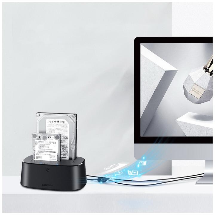 Image du produit Ugreen Station d'accueil SATA Hard Drive pour disque dur SSD 2,5" et 3,5