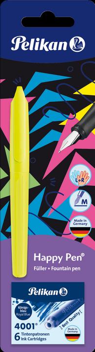 Immagine prodotto Magni Happy Pen P26 stilografica giovanile + cartucce assortite (Multicolore, 6 x)