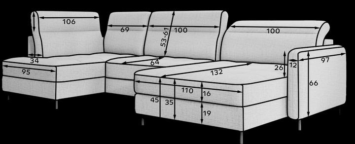 Produktbild ELTAP Berrto (Wohnlandschaft, 4-Sitzer, Bettsofa)