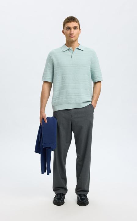 Produktbild Selected Homme Textured Polohemd aus Strick (M)