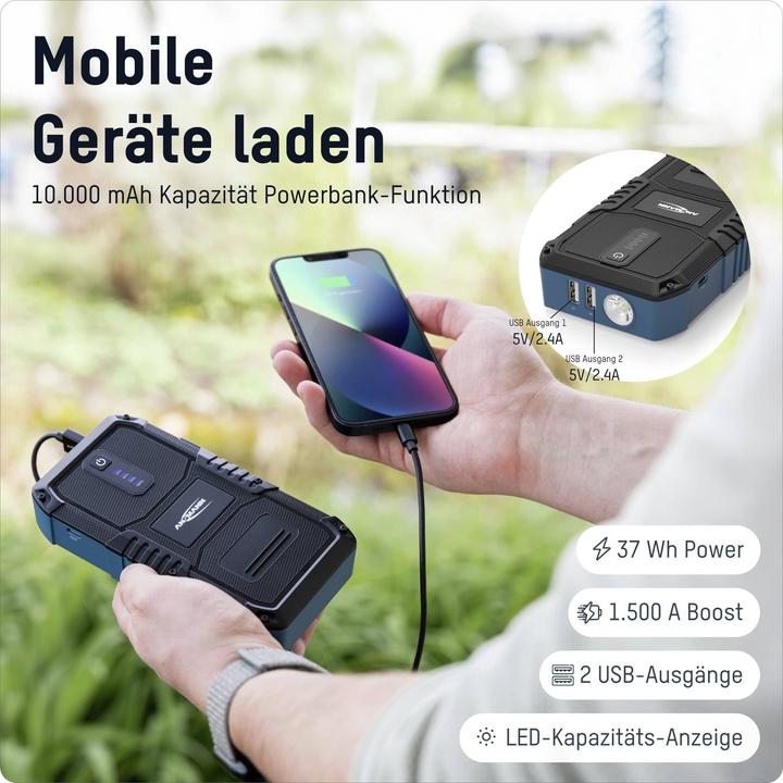 Image du produit Ansmann Jump Starter 10.0 (1500 A, 10000 mAh)