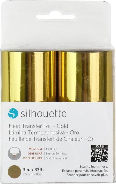 Actual product image Silhouette Foil hot stamping Curio 2 7.6 cm x 10 m, 2 pieces, gold
