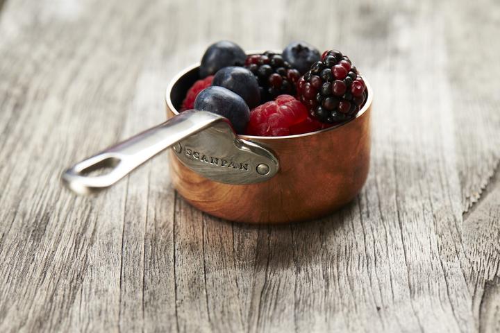 Image du produit Scanpan Set de 3 casseroles Maitre avec ardoise (6 cm, Casserole à manche, Cuivre, Acier inoxydable)