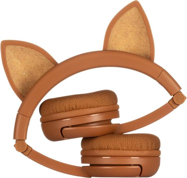 Actual product image Buddyphones kids headphones wireless Play Ears Plus fox (Brown)