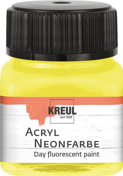 Immagine prodotto Kreul Vernice acrilica al neon, 20 ml (Neon-giallo, 20 ml)