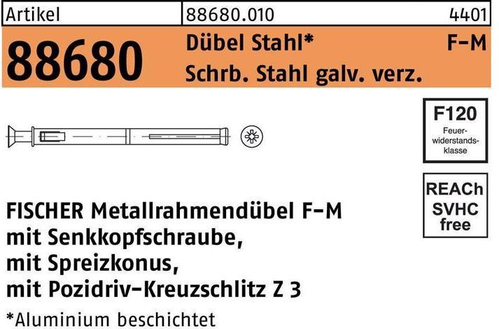 Actual product image Fischer Metal frame dowel (50 pcs.)