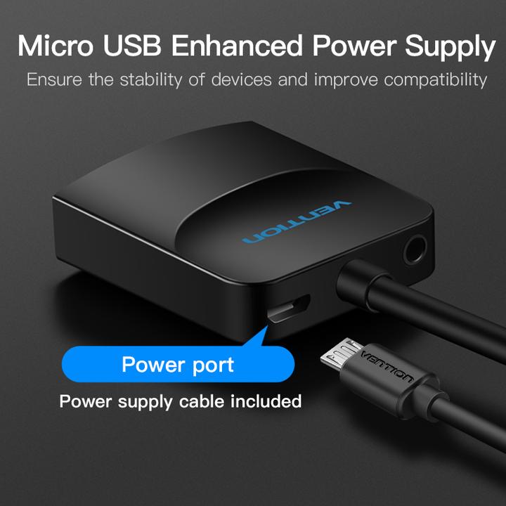Image du produit Vention Câble convertisseur VGA vers HDMI (Adaptateur jack)