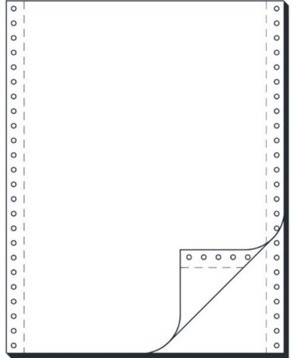 Actual product image Magni Computer paper 240x12" 2-ply blank 1000 sheets (52 g/m²)
