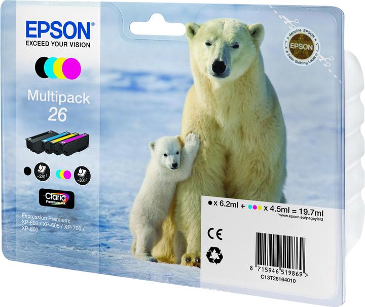 Image du produit Epson Multipack 26 Claria Premium (M, CF, C, Y)