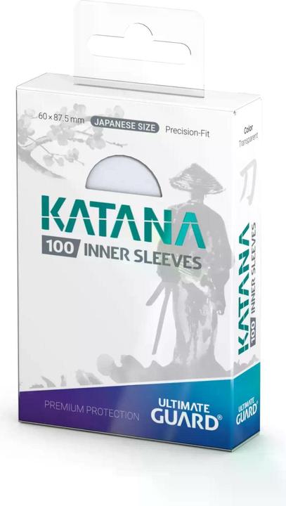 Image du produit Ultimate Guard 100 pochettes Katana Inner Sleeves taille japonaise Transparent