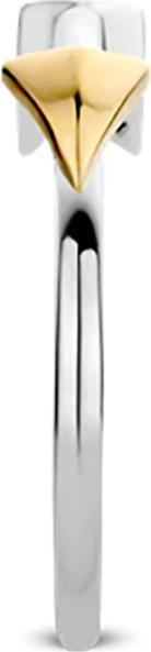 Actual product image Ti Sento Milano Ring arrow with zirconia bicolour gold plated 12198ZY (56, 925 Silver)