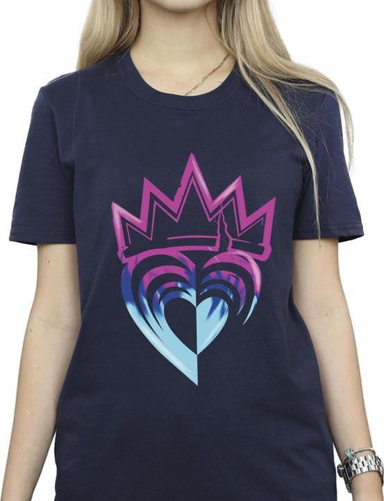 Immagine prodotto Disney Descendants Pink Crown Maglietta Ampia Donna (XL)