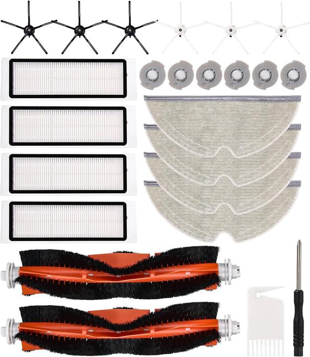 Neflsi 24-teiliges Zubehör-Kit für Xiaomi Roborock