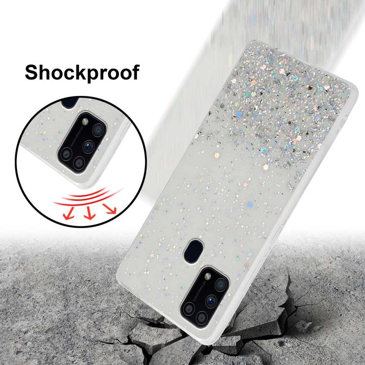 Image du produit Cadorabo Housse en TPU avec paillettes pour Samsung Galaxy M31 (Samsung Galaxy M31)
