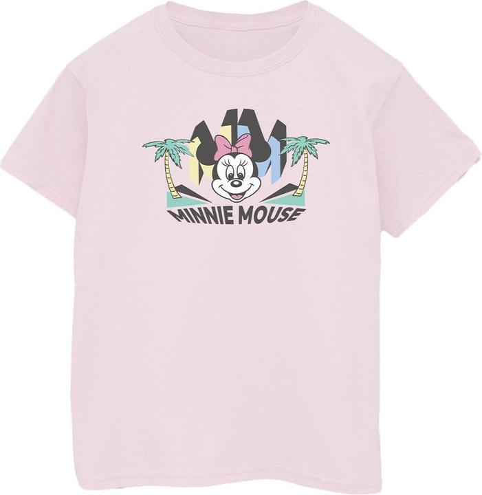 Actual product image Disney Womens/Ladies Minnie MM Palm Cotton Boyfriend T-Shirt (XXL)
