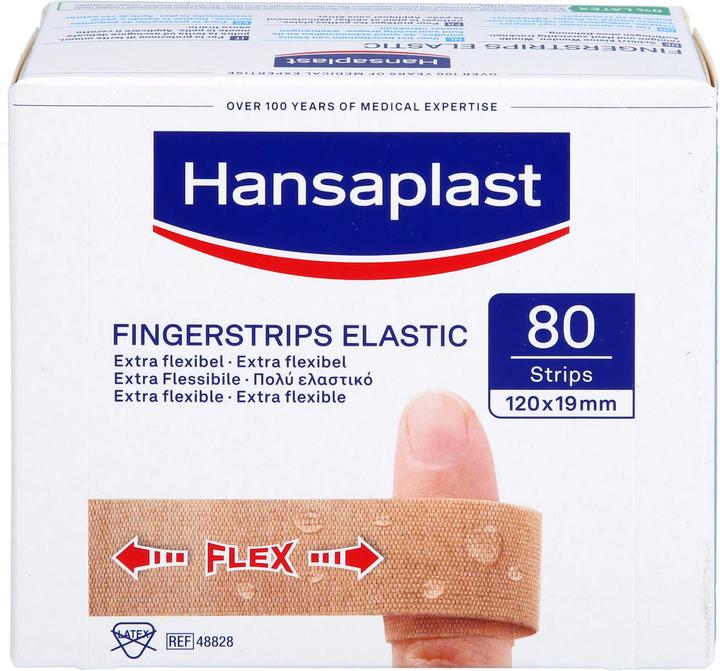 Hansaplast 48828 ELASTIC Pflaster 12 cm x 1.9 cm (80 x)