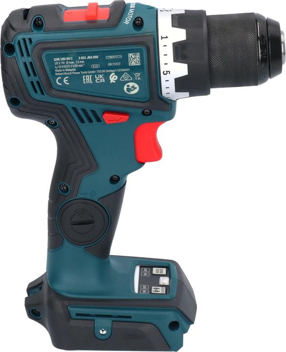 Immagine prodotto Bosch Professional Bosch GSR 18V-90 C Trapano avvitatore professionale a batteria 18 V 64 Nm brushless + 1x batteria (Batteria ricaricabile)