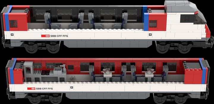 Image du produit Mobabricks Set de complément InterCity CFF (compatible avec LEGO City)