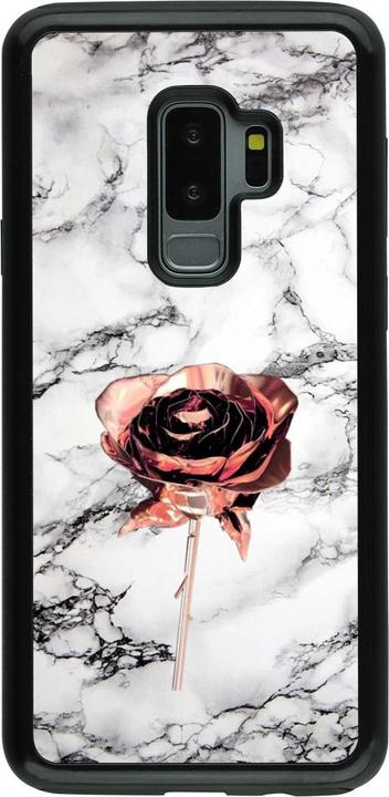 Produktbild PhoneLook Hülle Hybrid Armor schwarz Marble Rose Gold (Samsung Galaxy S9+)