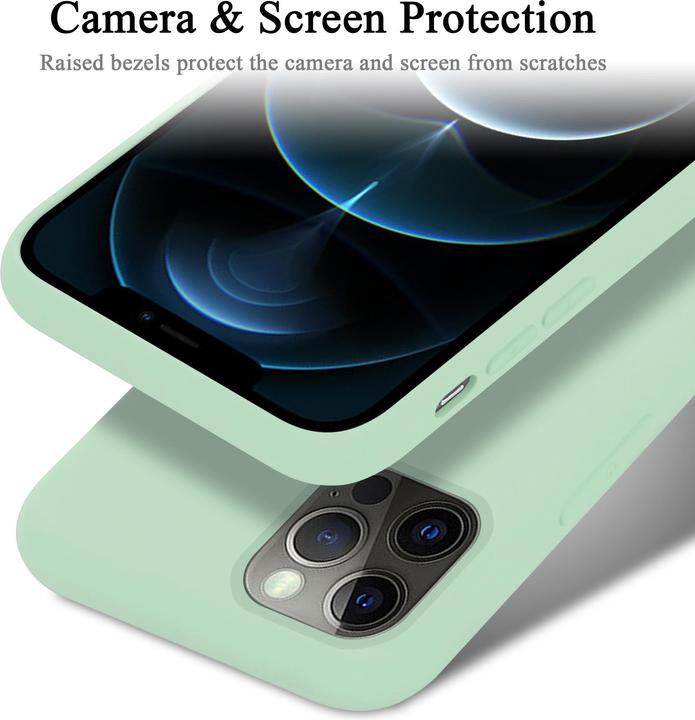 Actual product image Cadorabo TPU Liquid Silicone Case Cover (Apple iPhone 12 Pro Max)