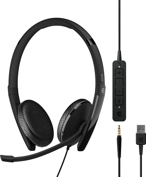 Actual product image EPOS Headset ADAPT 165T II USB-A, Jack (Cable, USB-A)