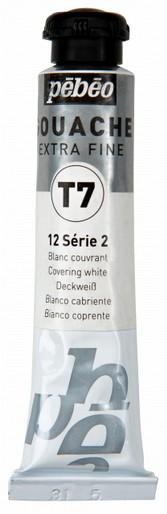 Pebeo T7 Extra Fine Gouache (Top white, 20 ml)