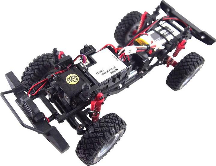 Actual product image Amewi AMX Rock Crawler AM24 4WD 1:24 RTR mustard color (RTR Ready-to-Run)