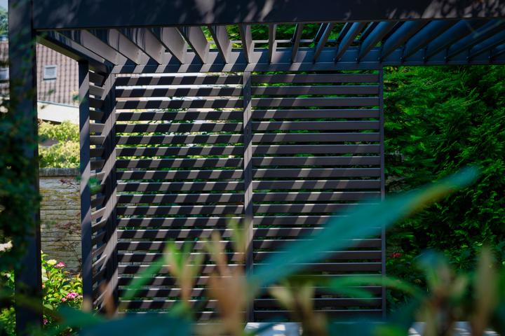 Produktbild Leco Wand 93 cm zur Lamellenpergola DELUXE anthrazit (93 cm, 93 cm)
