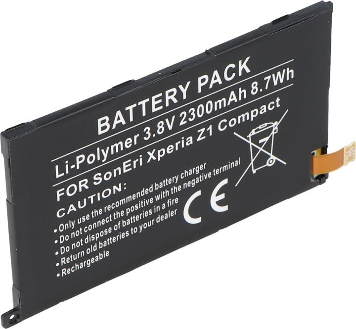 Actual product image AccuCell Akku Sony XPERIA Z1 Compact, 1274-3419.1, 1ICP4/53/88, LIS1529ERPC