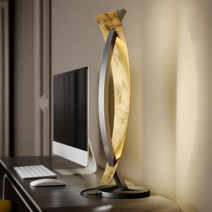 Immagine prodotto Lucande Lampada da tavolo Marija Nero/Oro (500 lm)