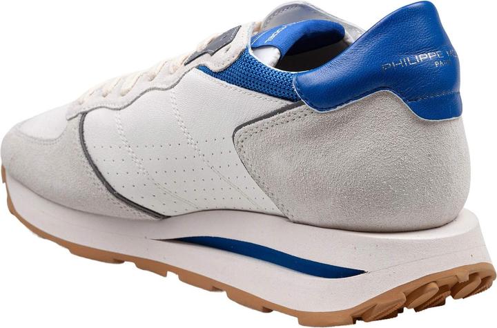 Actual product image Philippe Model sneakers tropez in perforated leather color gray/bluette (42)