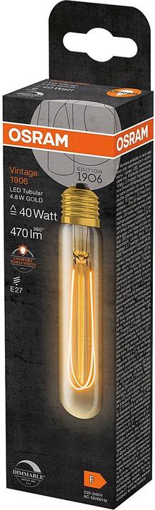 Actual product image Osram Vintage lamp (E27, 4.80 W, 470 lm, 1 x, F)