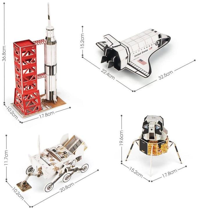Actual product image Cubicfun 3d Puzzle NG Space Mission (80 pieces)