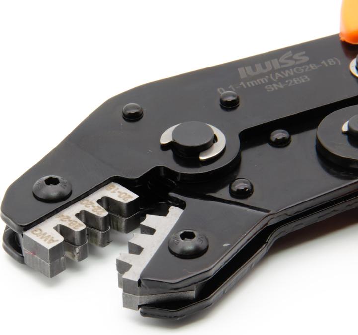 Actual product image Iwiss SN-28B Dupont Crimping Pliers 0.1-1mm2 (20 mm)