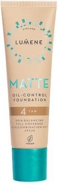 Actual product image Lumene Matte Oil-Control Foundation Spf20 4 Tan 30ml