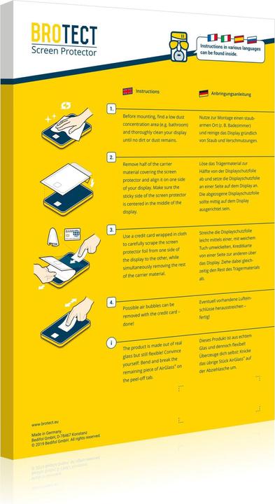 Actual product image BROTECT Anti-spy privacy film Blue light protection film (2 Piece, Motorola Moto G73)