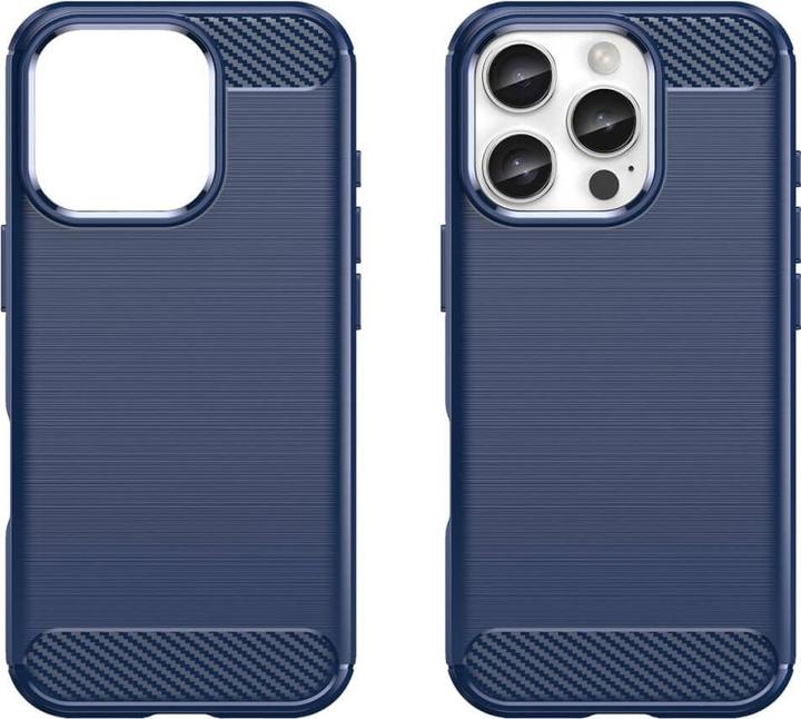 Actual product image Cover-Discount iPhone 16 Pro - Metal Carbon Look Case (Apple iPhone 16 Pro)