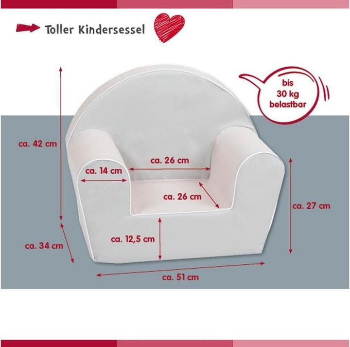 Actual product image Knorrtoys Kindersessel - "Soft plush beige" (Child armchair)